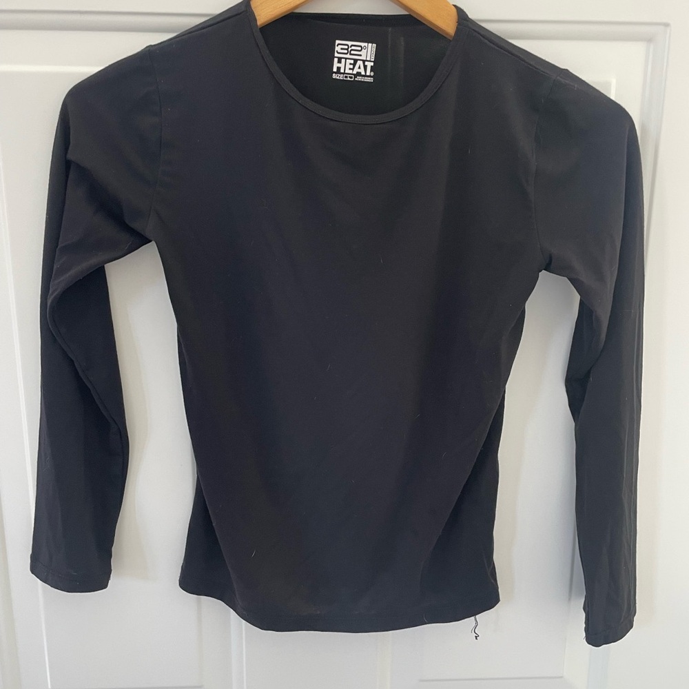 32 Degrees Black Long Sleeve Top